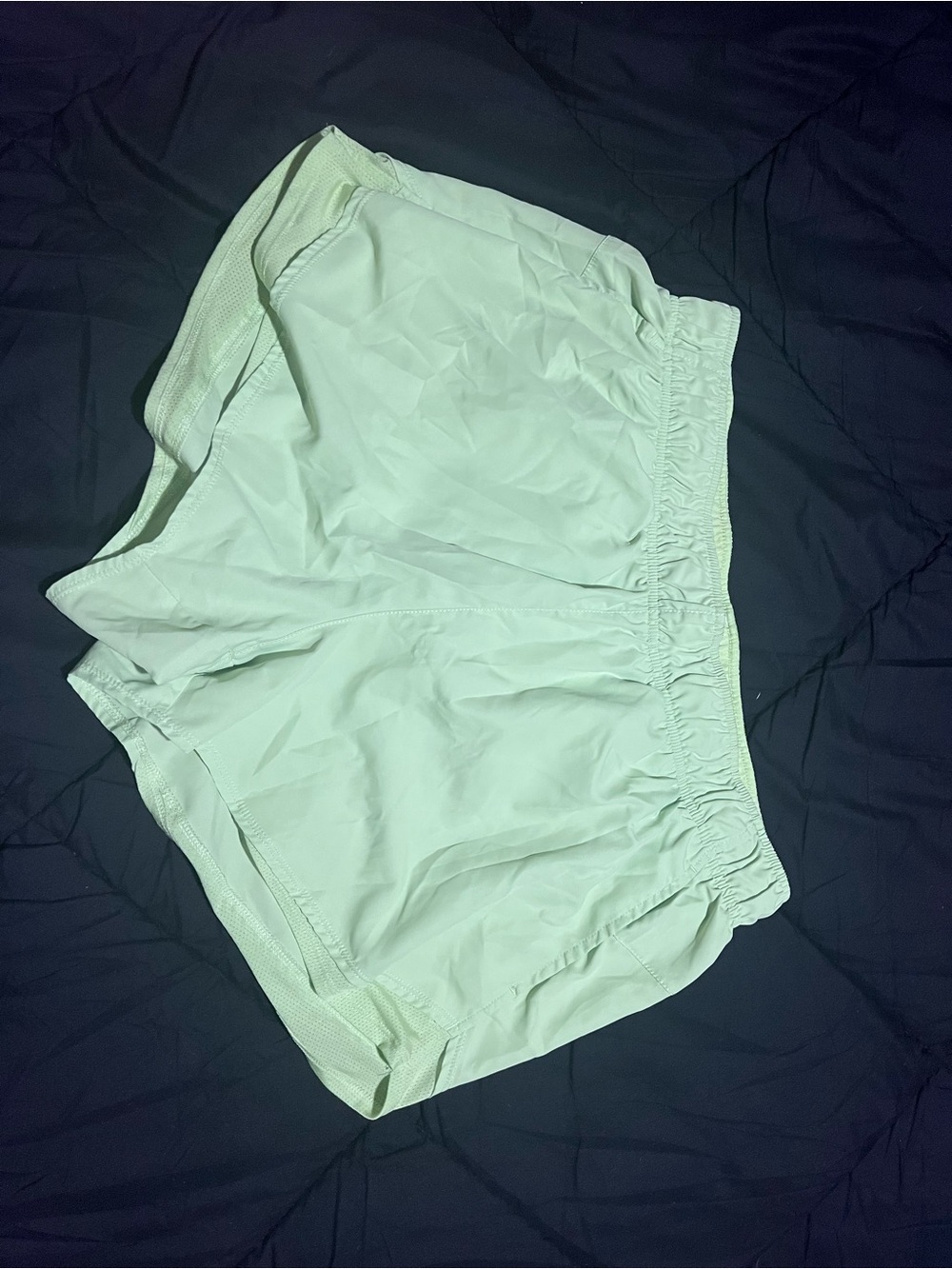 Women's Light Mint Athletic Shorts - Comfortable High-Waist Sport Shorts